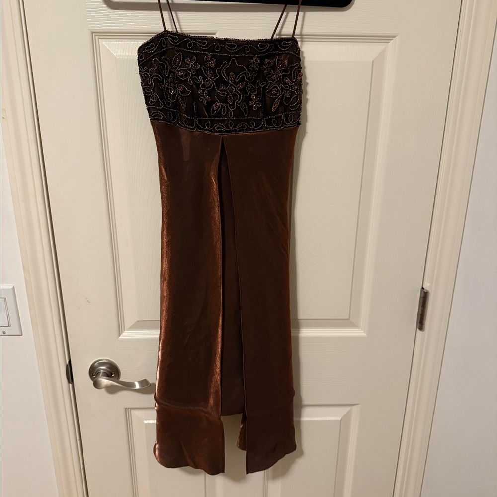 Vintage Morgan and Co by Linda Bernell Brown Dress